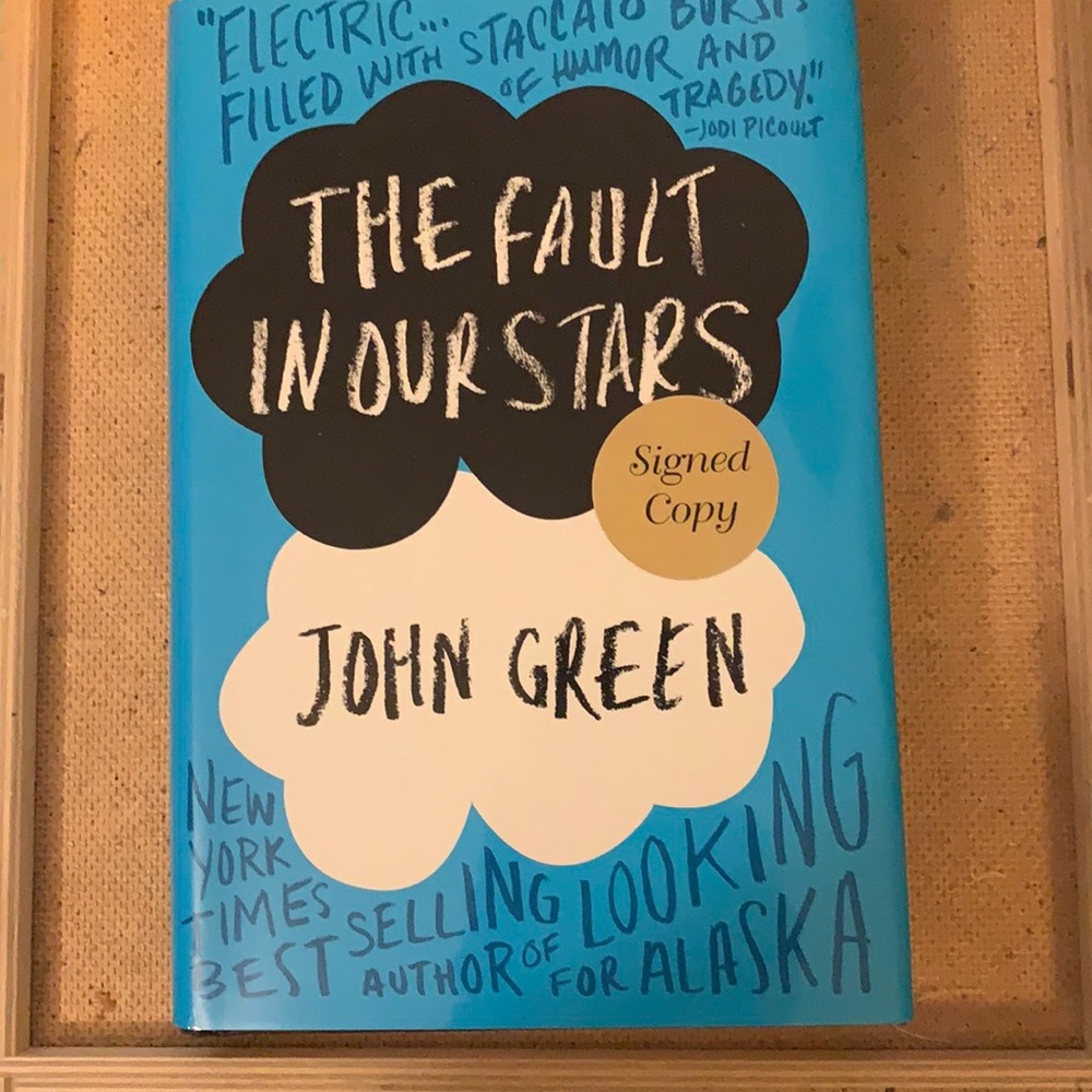 COPY - THE FAULT IN OUR STARS: HARD COPY JOHN GREEN::SIGNED COPY DUTTON BOOKS L…